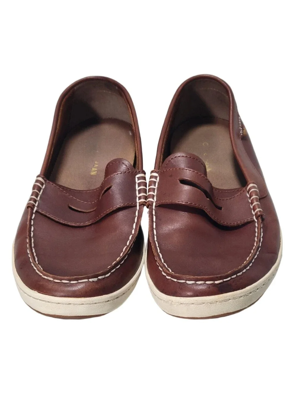 Cole Haan Pinch Weekender Roadtrip Slip On Leather Shoes Men's Size 10.5 M Brown